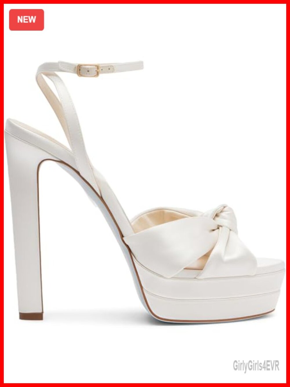 Satin Platform High Heels Round Open Toe Ankle Strap Heeled Sandals